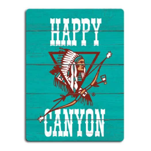 Happy Canyon Wood Magnet