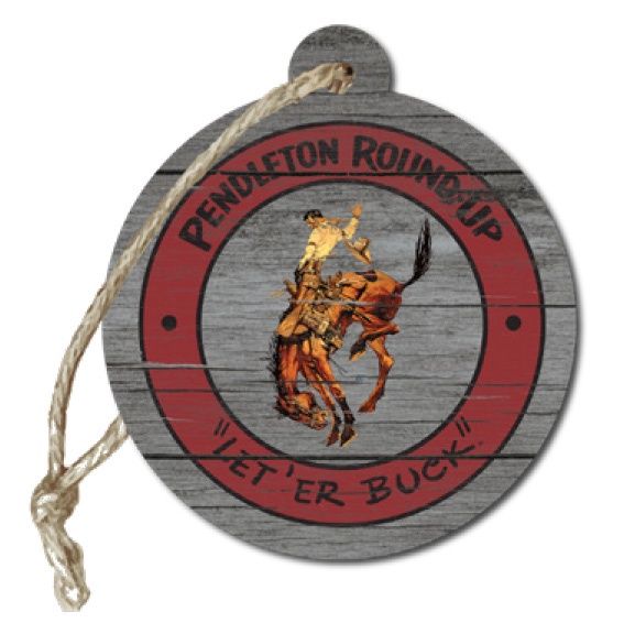 Pendleton Round-Up Wood Ornament
