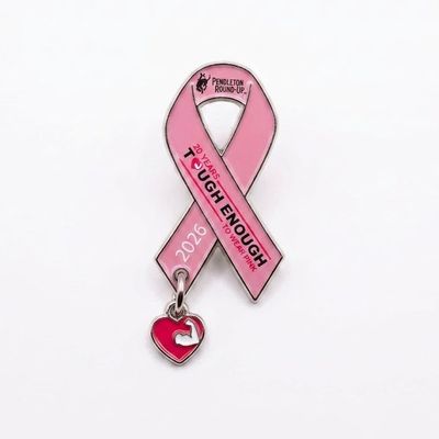 Pendleton Round-Up 2026 Tough Enough To Wear Pink Lapel Pin