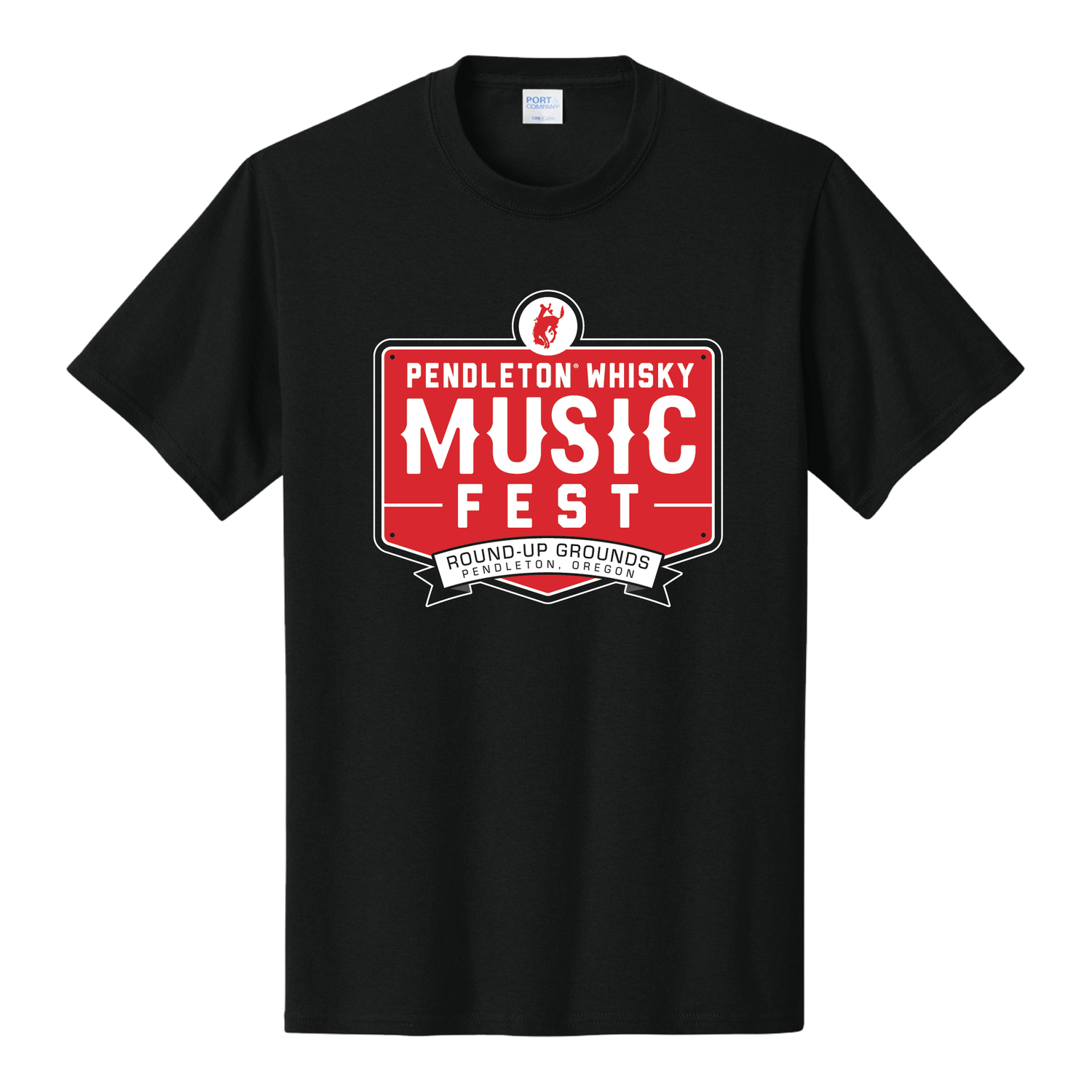 Men's Black Pendleton Whisky Music Fest Tee, size: S