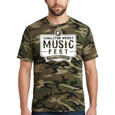 Men's Camo Pendleton Round-Up Whisky Music Fest Tee