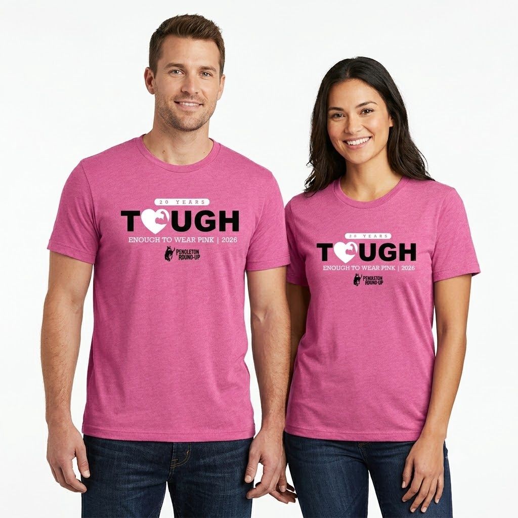 Pendleton Round-Up 2026 Tough Enough To Wear Pink Tee