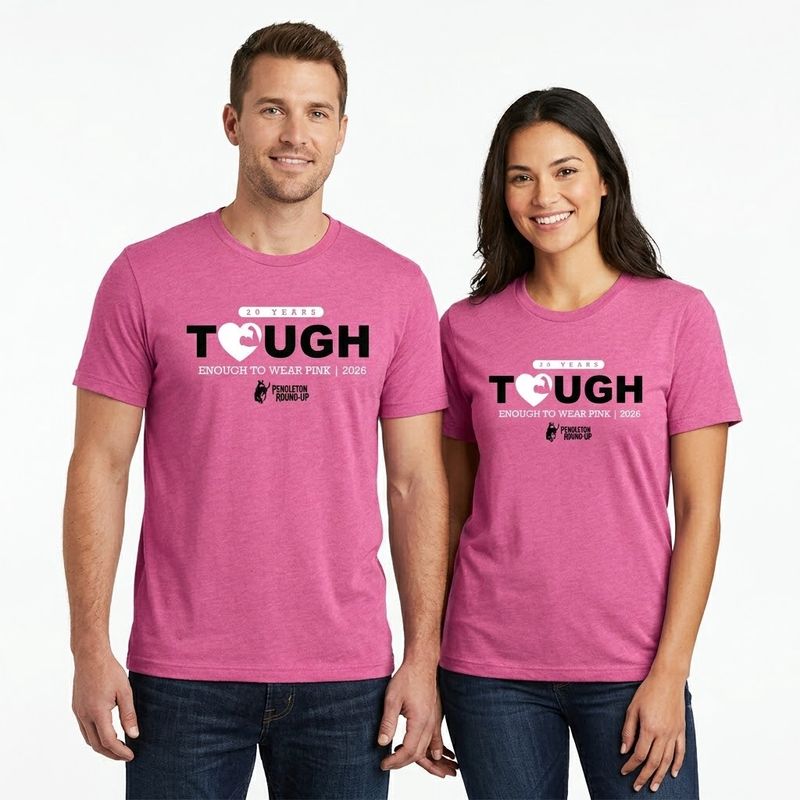 Pendleton Round-Up 2026 Tough Enough To Wear Pink Tee