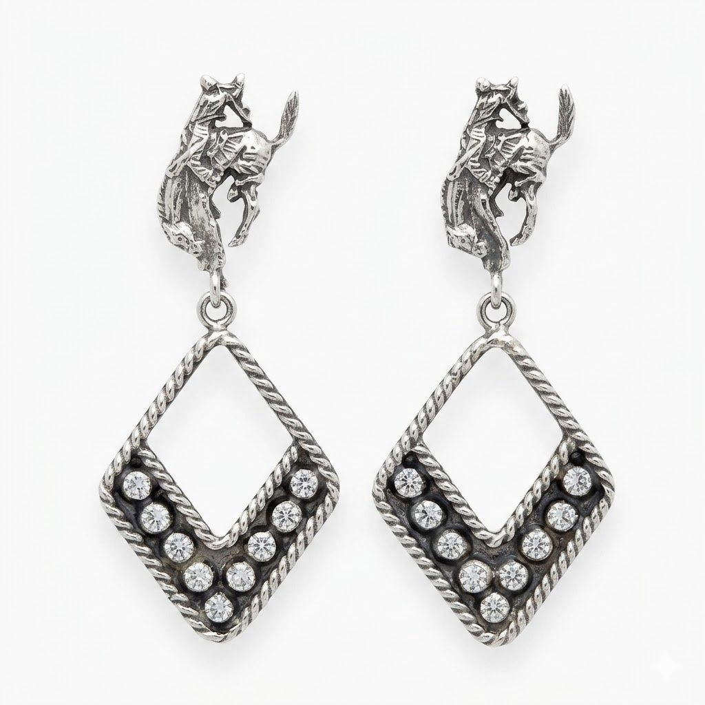 Pendleton Round-Up Blair Diamond Earrings