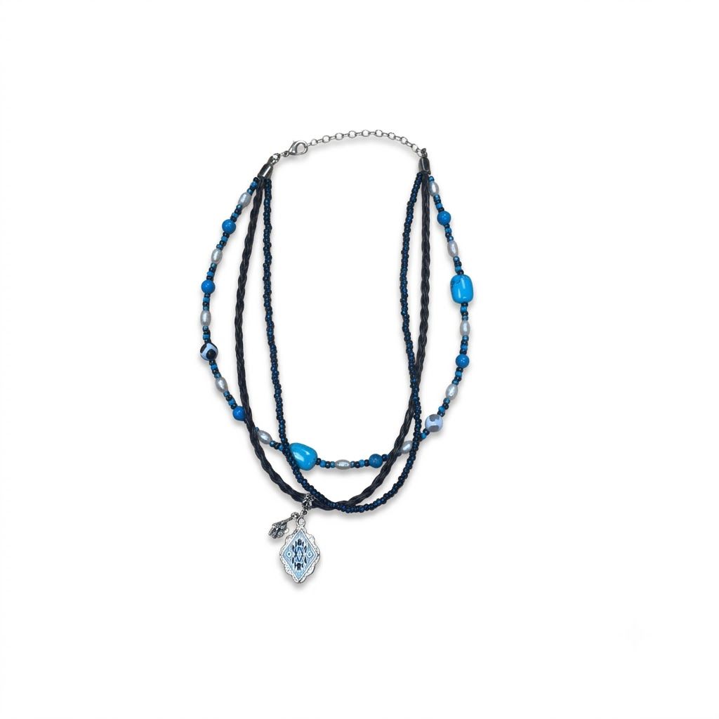 Pendleton Round-Up Horse Hair Prescott Necklac