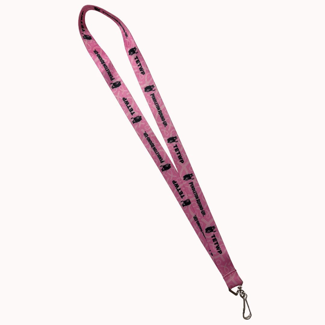 Pendleton Round-Up Tough Enough To Wear Pink Lanyard