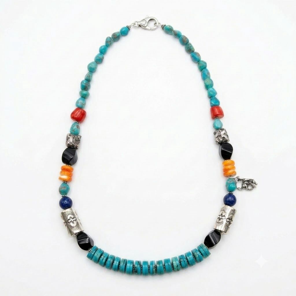 Pendleton Round-Up Stone Necklace