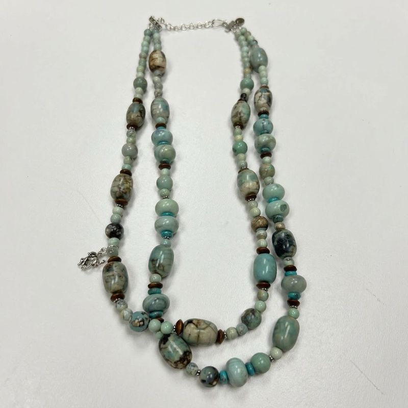 Pendleton Round-Up Dragon Skin Jasper Necklace