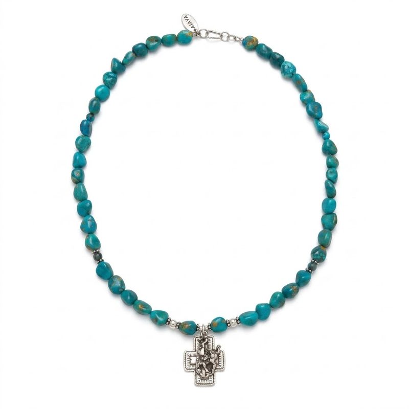Pendleton Round-Up Santa Fe Cross Necklace