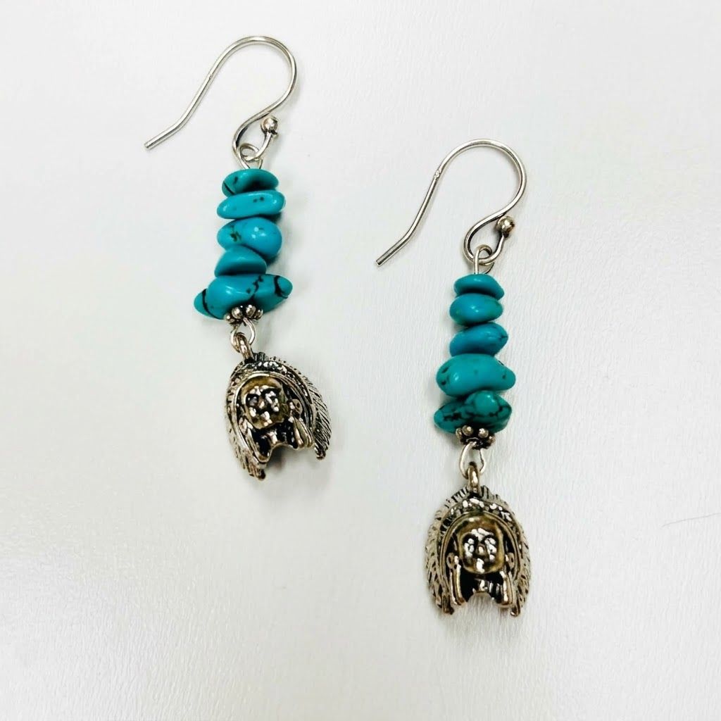 Happy Canyon Multi Stone Turquoise Earrings