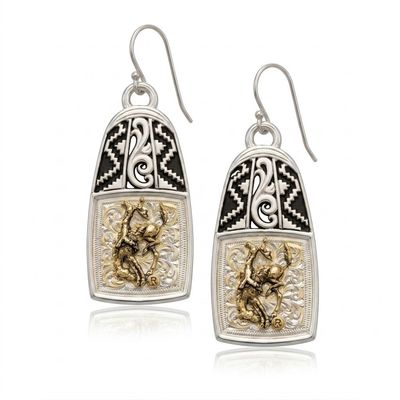 Pendleton Round-Up Montana Silversmiths Aztec Earrings