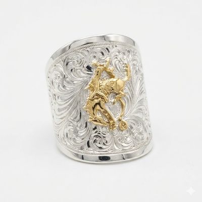Pendleton Round-Up Montana Silversmiths Ring