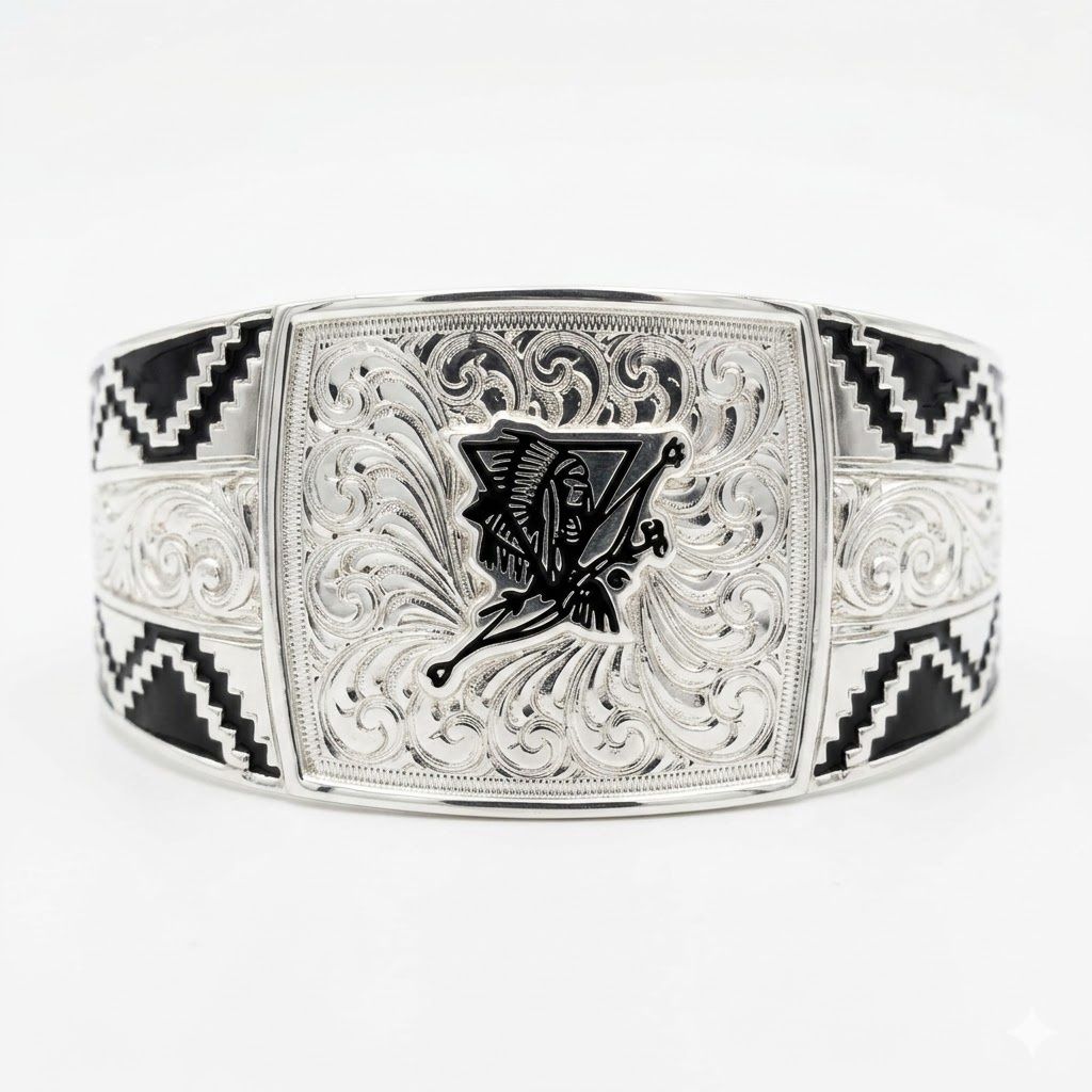 Happy Canyon Montana Silversmiths Aztec Cuff