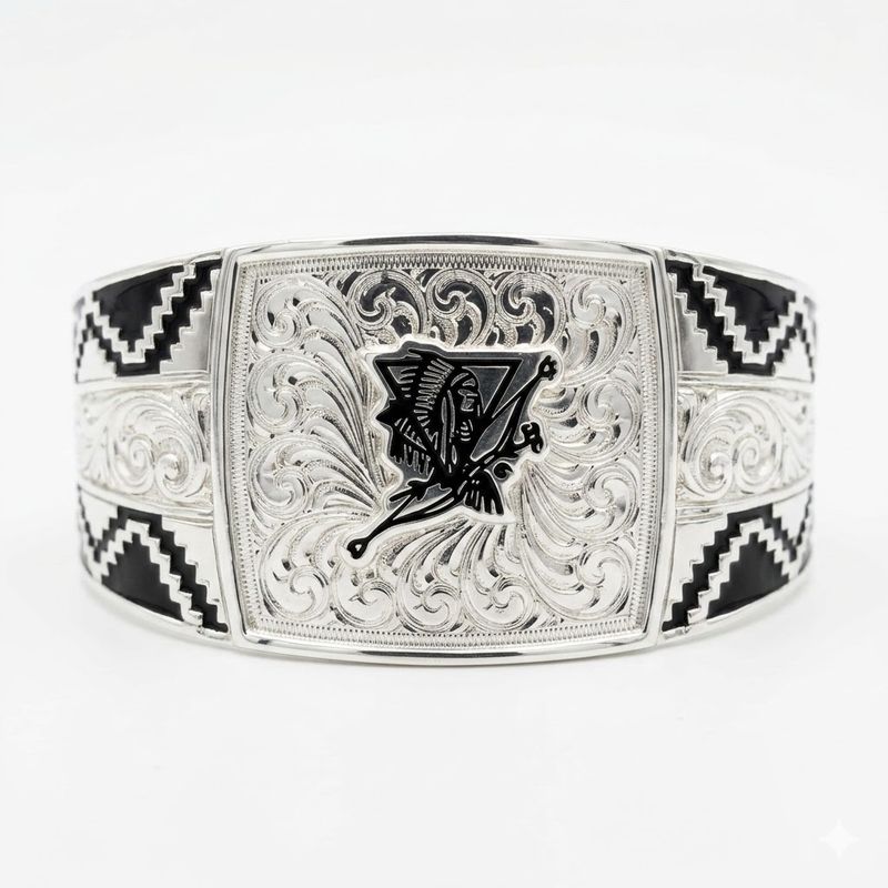 Happy Canyon Montana Silversmiths Aztec Cuff