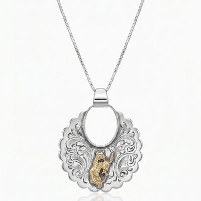 Pendleton Round-Up Vogt Scalloped Disc Necklace