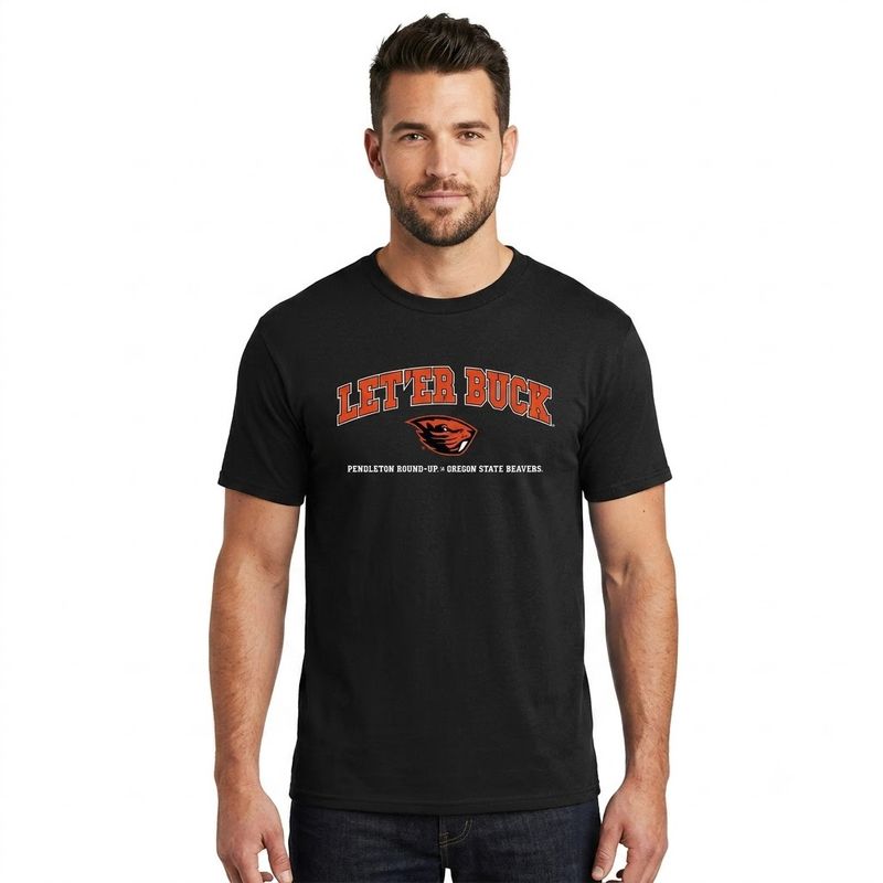 Men's Pendleton Round-Up Let 'er Buck OSU Tee