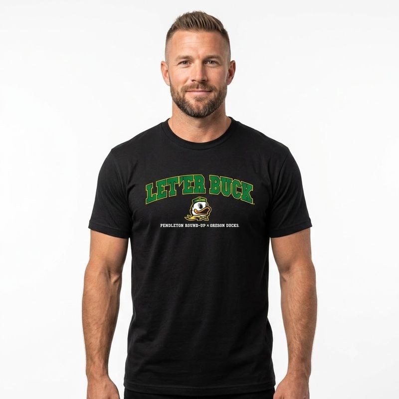 Men's Pendleton Round-Up Let 'er Buck U of O Tee