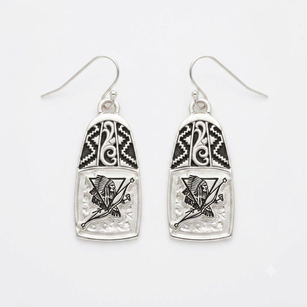Happy Canyon Montana Silversmiths Aztec Earrings