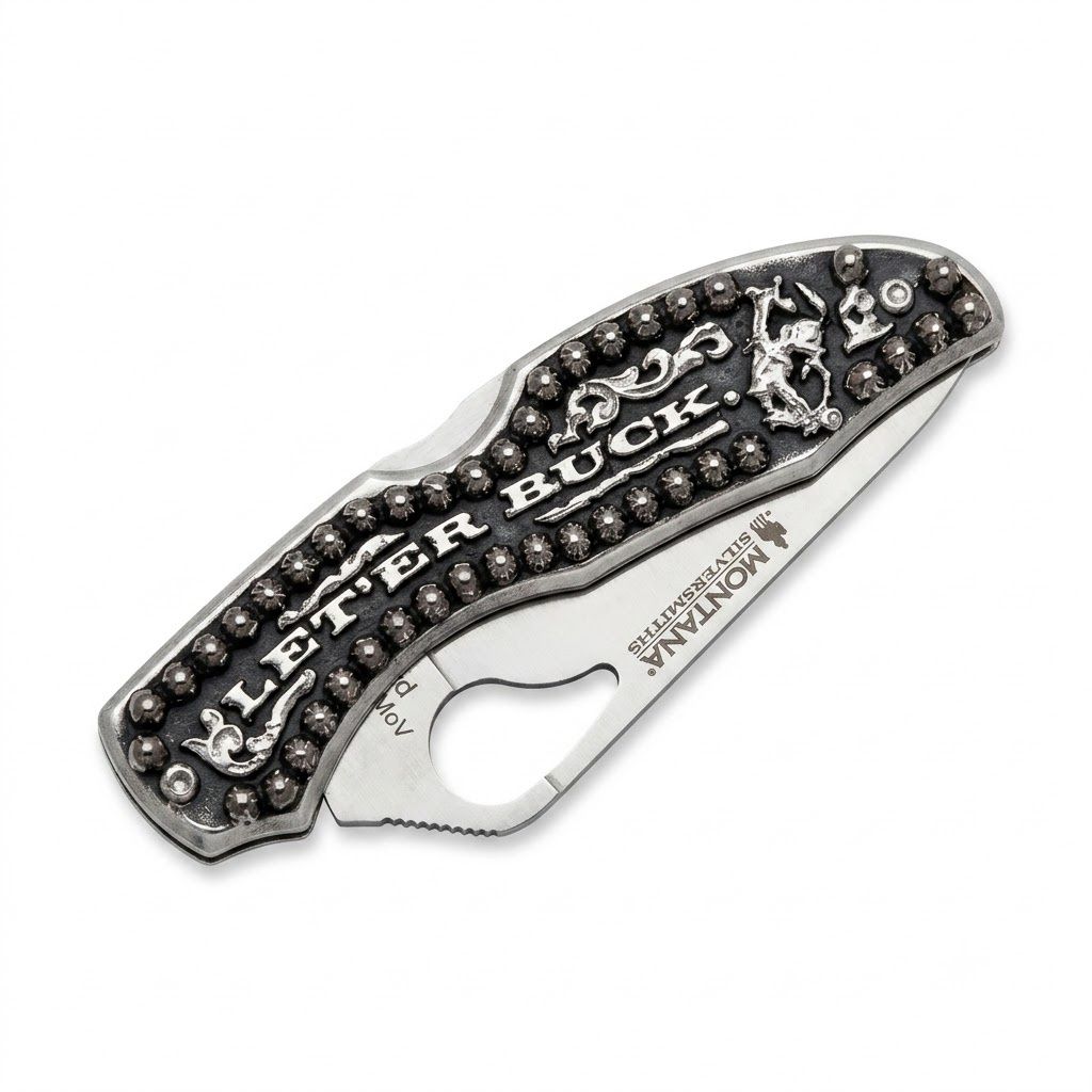 Pendleton Round-Up Montana Silversmiths Meadowlark Pocket Knife