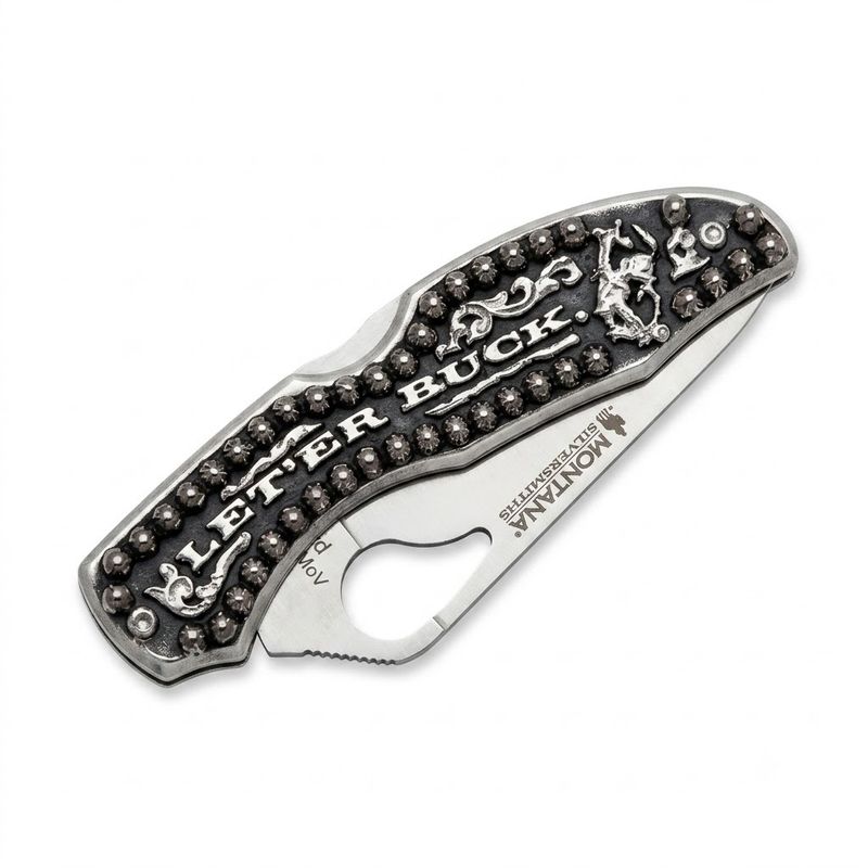 Pendleton Round-Up Montana Silversmiths Meadowlark Pocket Knife