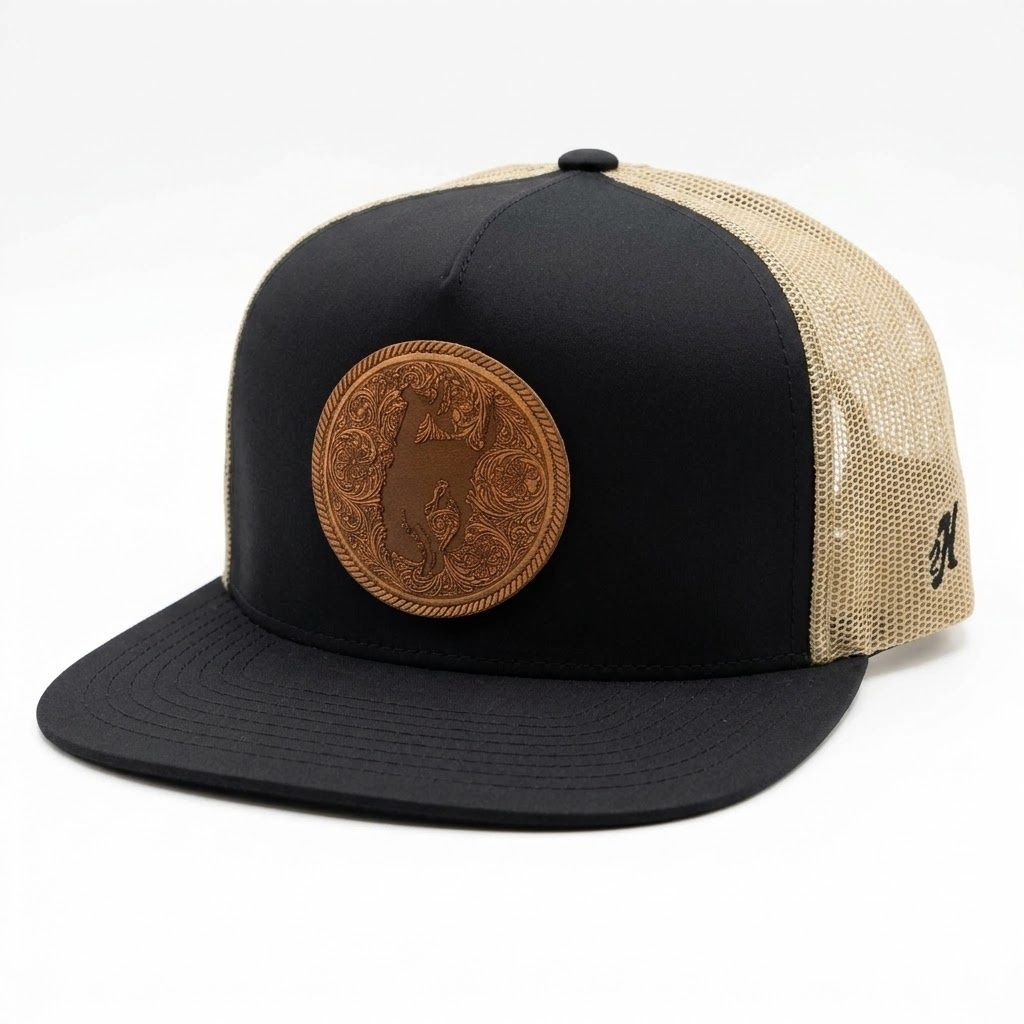 Pendleton Round-Up Hooey Round Leather Patch Hat