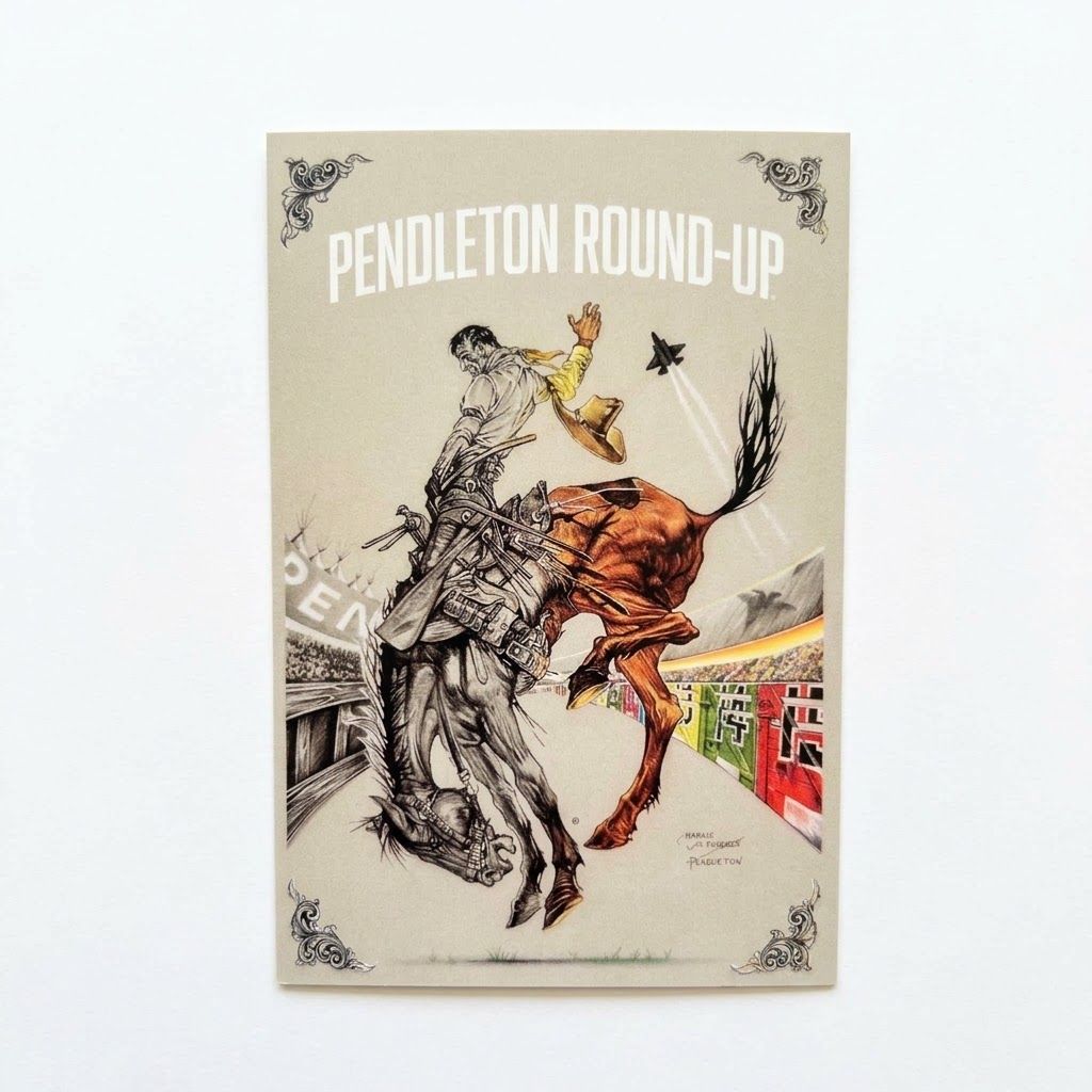 Pendleton Round-Up Historical Postcard