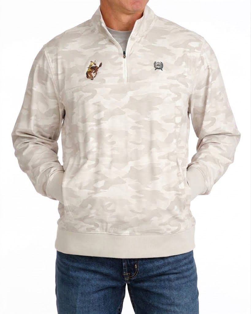 Men's Cinch Pendleton Round-Up Camo 1/4 Zip Pullover