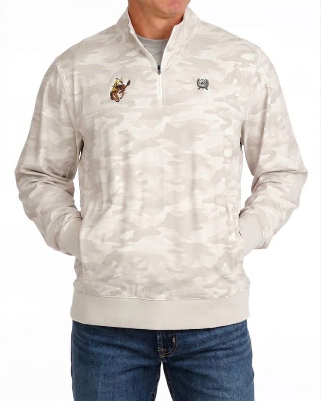 Men's Cinch Pendleton Round-Up Camo 1/4 Zip Pullover