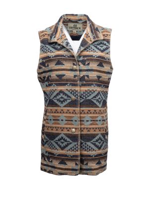 Ladies Outback Pendleton Round-Up Light Blue Stockard Vest