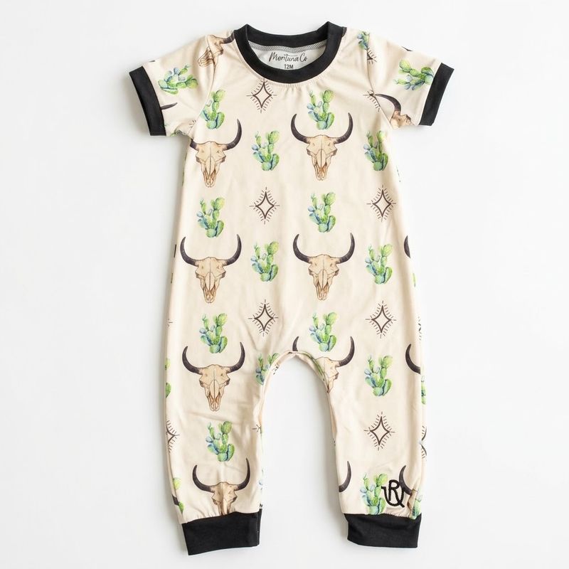 Infant Boys MontanaCo Pendleton Round-Up Skull Onesie