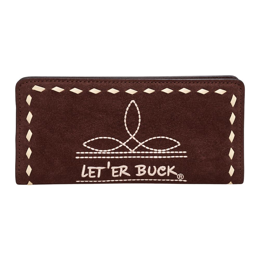 Pendleton Round-Up Brown Boot Stitch Wallet