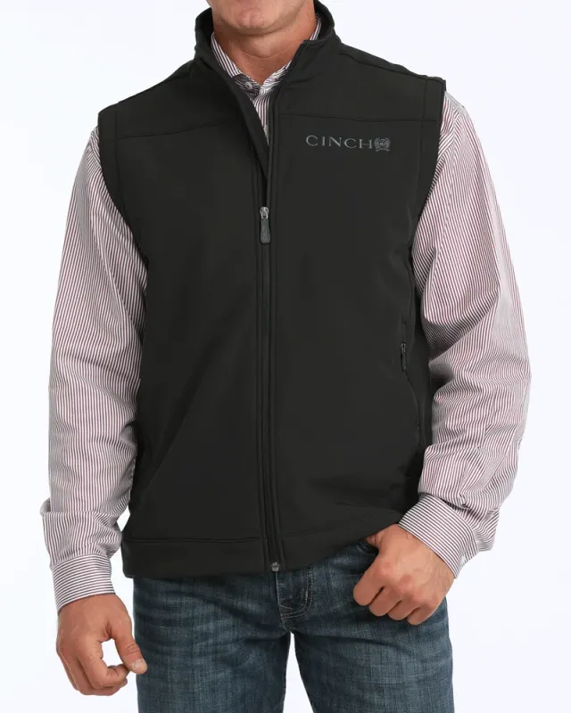 Men's Cinch Pendleton Round-Up Black Bonded Vest