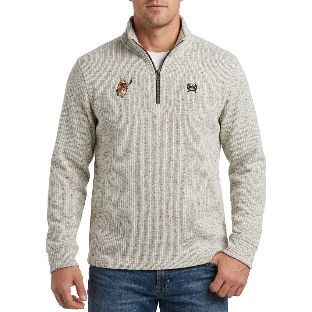 Men's Cinch Pendleton Round-Up Stone 1/4 Zip Pullover