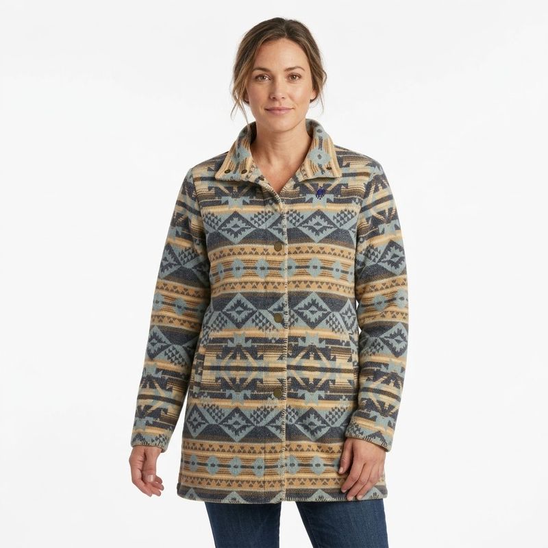 Ladies Outback Pendleton Round-Up Blue Moree Jacket