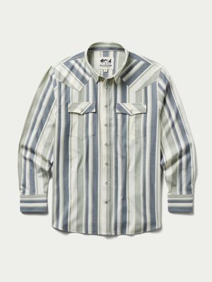 Mens Schaefer Pendleton Round-Up Green Western Stretch Snap Shirt