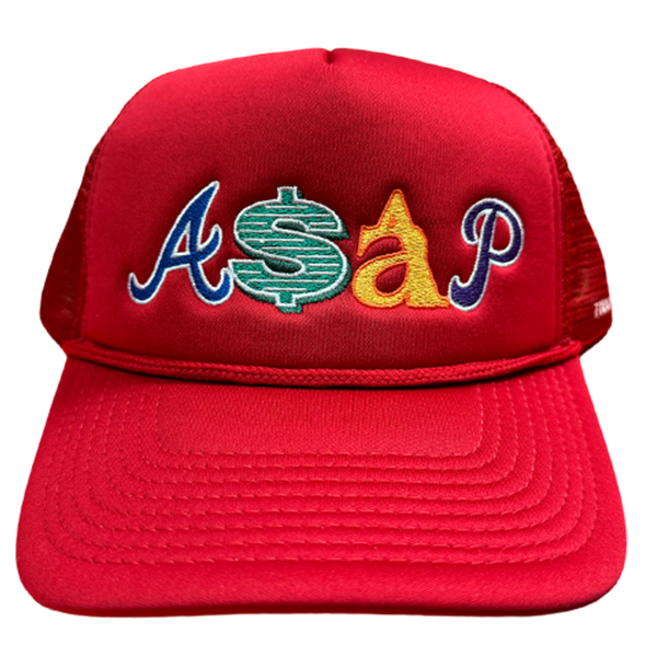 A$AP RED FOAM TRUCKER