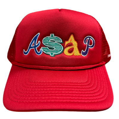 A$AP RED FOAM TRUCKER