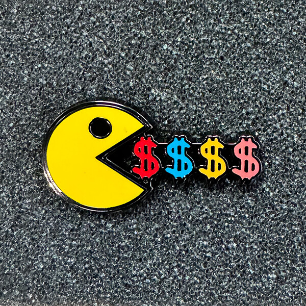 MONEY MONSTERS PAC MONEY PIN
