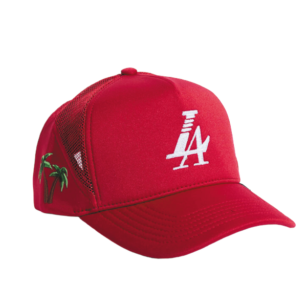 REFERENCE PARADISE LA TRUCKER HAT-RED