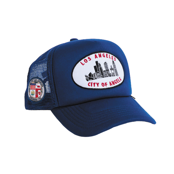 REFERENCE SKYLINE LA TRUCKER HAT-ROYAL BLUE