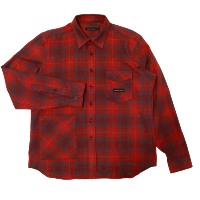 RAISED BY WOLVES Plaid Flannel Shirt