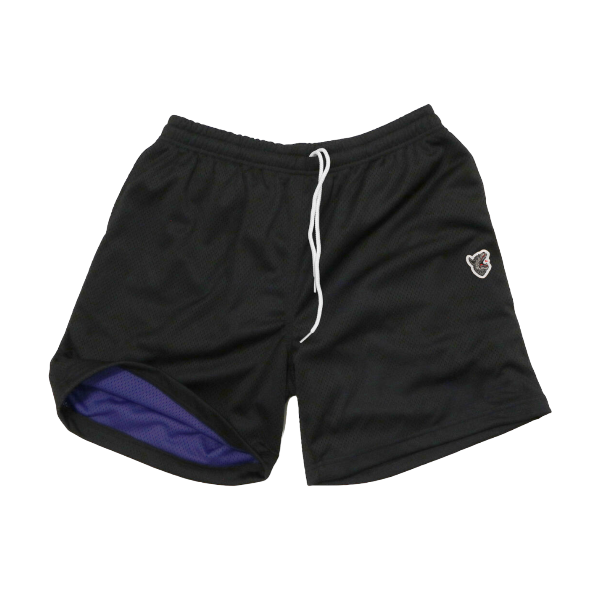 Raised by Wolves Two-Tone Mesh Shorts BLK/PURPLE