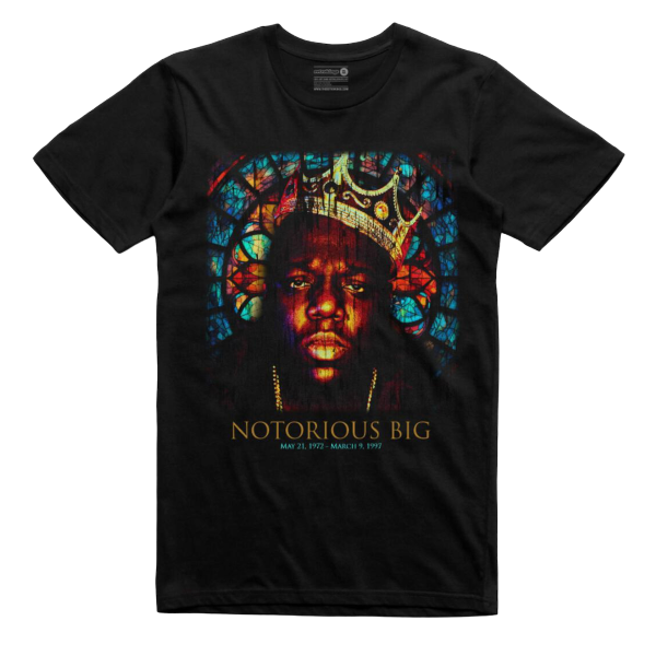 NOTORIOUS B.I.G STAINED GLASS, Size: Small