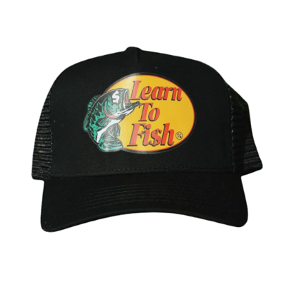 Fly Supply Learn To Fish Trucker Hat (BLK)