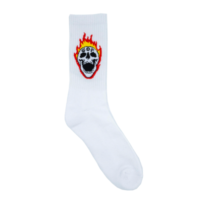 Flamming Skull Sock