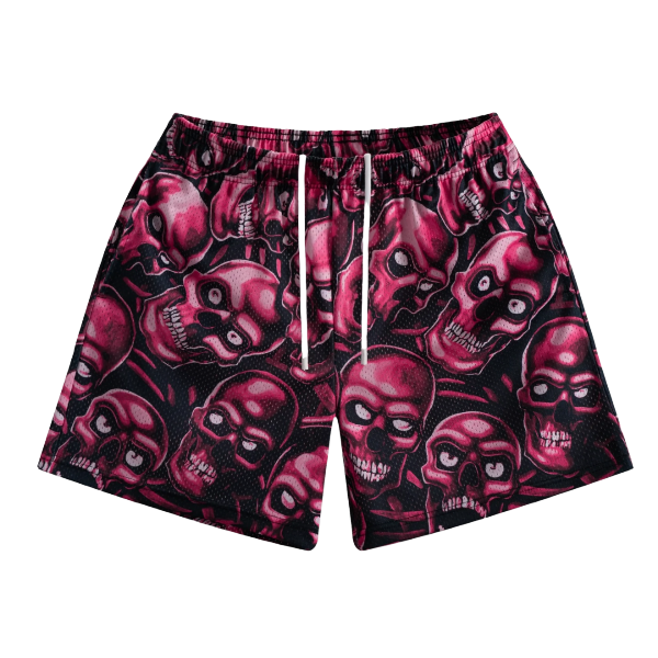 Red Skully Shorts