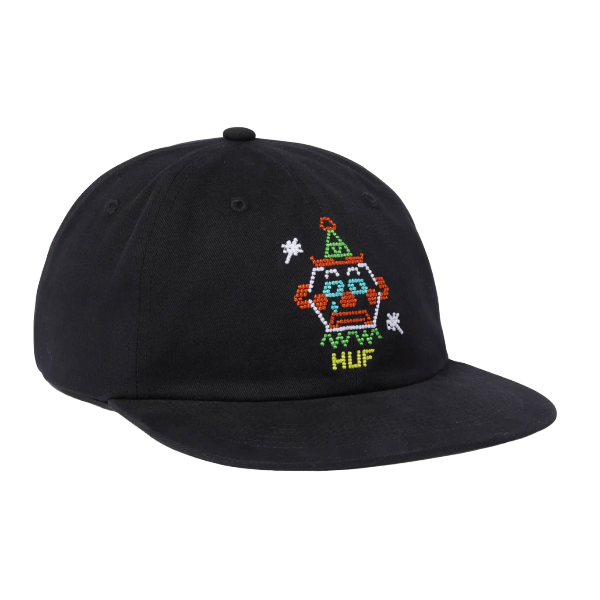 CLOWNIN' AROUND 6 PANEL HAT - BLACK