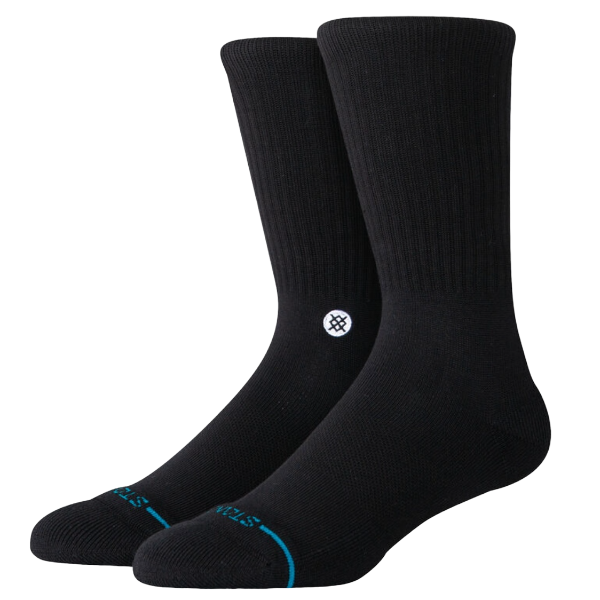 ICON CREW SOCKS - BLACK