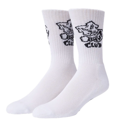 HUF CLUB CREW SOCK - WHITE