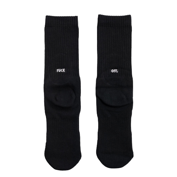 Fuck Off Crew Socks(Black)